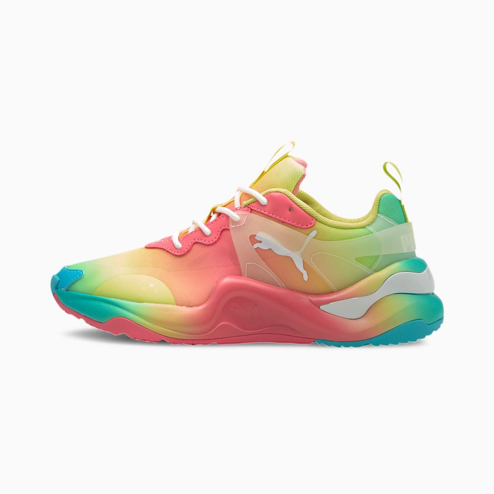 Puma Rise Tie Dye Női Sportcipő - Világos Zöld/Kék Türkiz ( Hungary - WRKSA8094 )